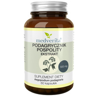 MEDVERITA Podagrycznik Pospolity 500mg 60 kaps