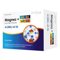 Witaminy I Minerały ACTIVLAB Magnez B6 + D3 50 kaps