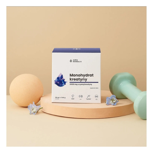 AURA HERBALS Kreatyna Monohydrat saszetki 30 x 3,41 g