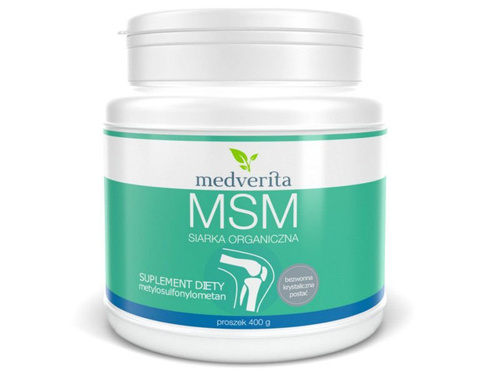 MEDVERITA MSM Siarka Organiczna 400 g + pillbox