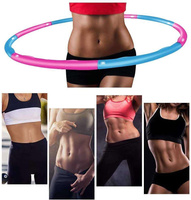 Aoweika HUP-20A Hula Hoop składany różowo-niebieski