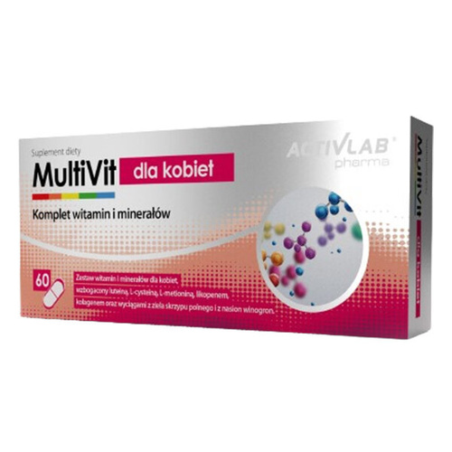 Multiwitamina Dla Kobiet ACTIVLAB Multivit dla Kobiet 60 kaps