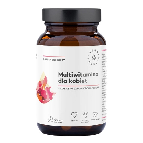 AURA HERBALS Multiwitamina dla Kobiet Mikrokapsułki 60 kaps