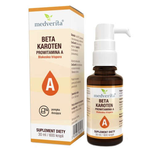 MEDVERITA Beta-Karoten CaroCare® Prowitamina A 30ml/ 600 kropli