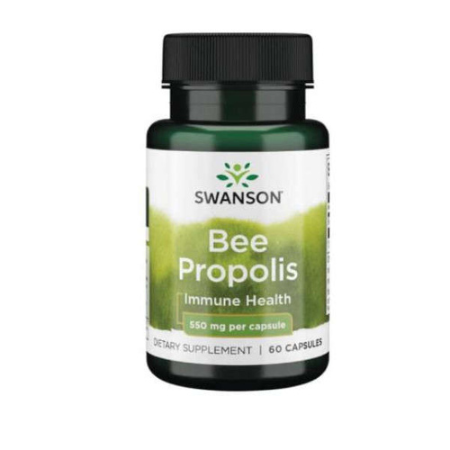 SWANSON Bee Propolis - Kit Pszczeli 550 mg 60 kaps