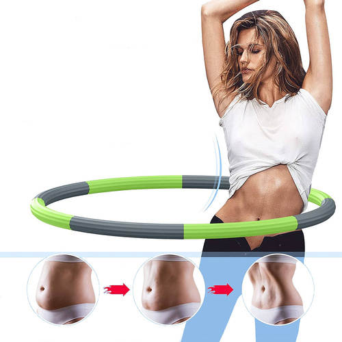 NEEMOSI Hula Hoop składane kolor zielono-szary