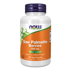 NOW FOODS Saw Palmetto Berries - Palma Sabałowa 550mg 100 kaps