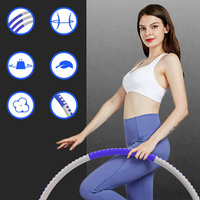 TvvaaFog HUP-20C Hula Hoop składane kolor niebiesko-szary