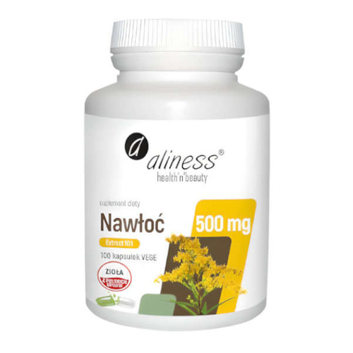 ALINESS Nawłoć (Solidago virgaurea L) ekstrakt 10:1 500mg 100 vkaps