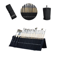 ARTIFY Zestaw Profesjonalnych Pędzli Expert - 24 Pędzle + Szpachelka