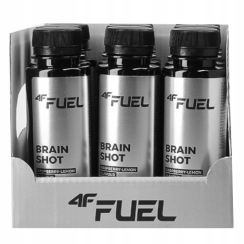 9 x 4F FUEL Brain Shot 100 ml (naturalna kofeina, L-karnityna, tyrozyna)