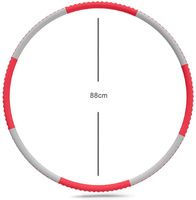 DUTISON HUP-20B Hula Hoop składane kolor czerwono-szary