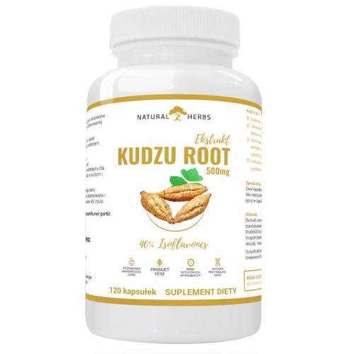 NATURAL HERBS Kudzu Root Ekstrakt 500mg 120 kaps