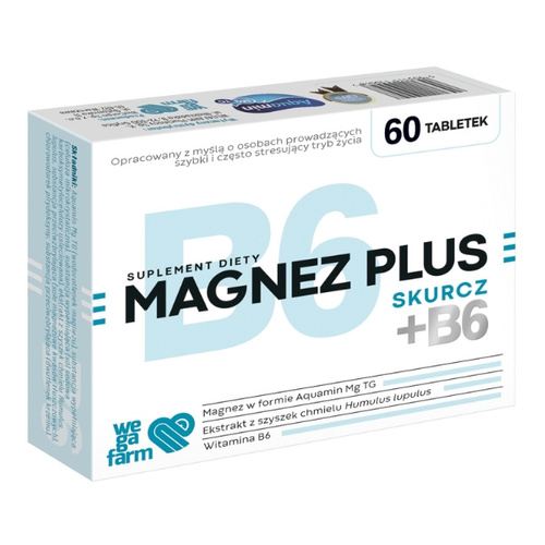 WEGAFARM Magnez Plus + B6 60 tab