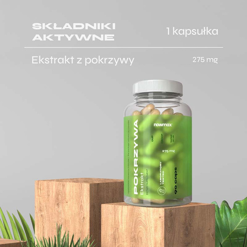 nowmax® Pokrzywa ekstrakt 90 kaps