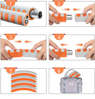 PIIKNUO Hula Hoop foldable orange-gray