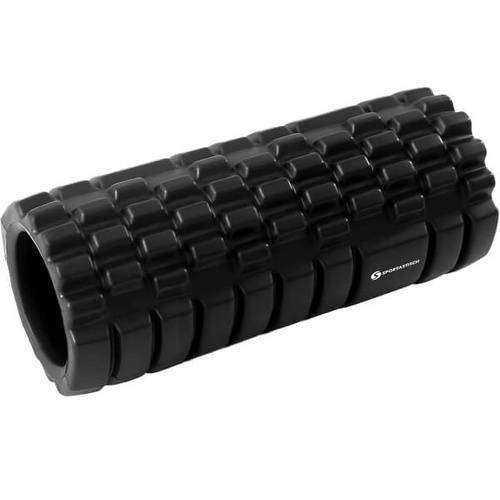 SPORTASTISCH Wałek do masażu "Rock n Roll"  33cm kolor czarno + wałek pomarańczowy + torba czarna