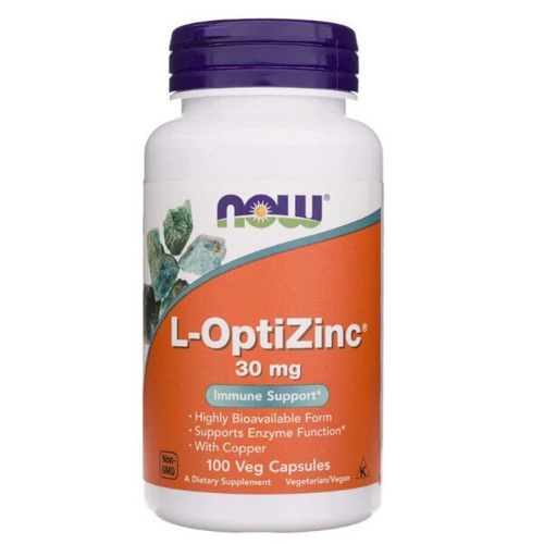 NOW FOODS L-OptiZinc 30mg 100 kaps