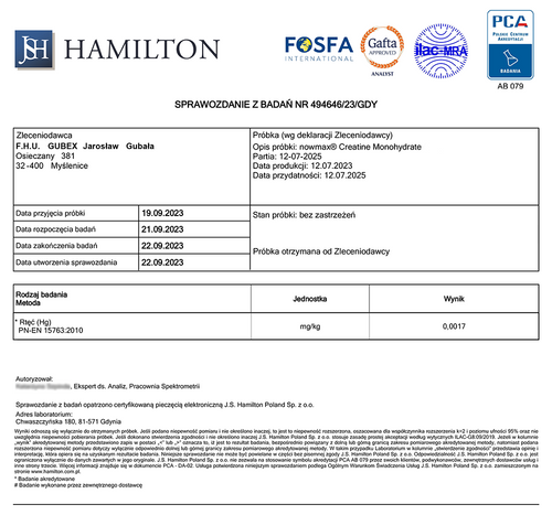 nowmax® Creatine Monohydrate 500 g + 5x CORNEXI ROLL & GO Baton Owsiany 30g