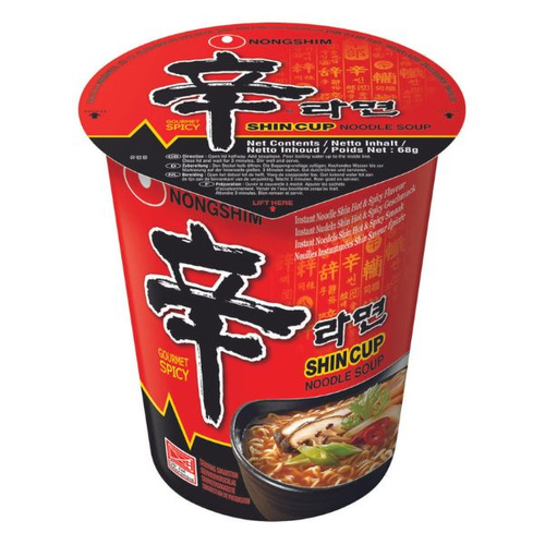 NONG SHIM Noodle Soup w kubku, smak Kim Chi Sabalmyun 68 g