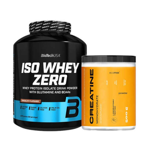 BIOTECH Iso Whey Zero 2270 g + nowmax® Creatine Monohydrate 500 g