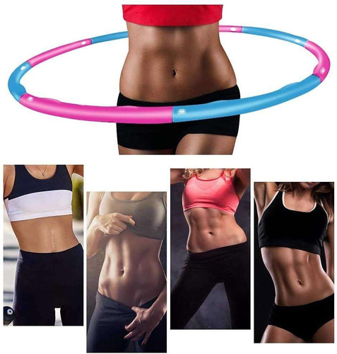 Aoweika HUP-20A Hula Hoop składany różowo-niebieski