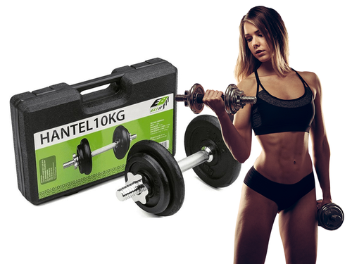 EB FIT Hantla Żeliwna Walizka 10 kg