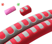 DUTISON HUP-20B Hula Hoop składane kolor czerwono-szary
