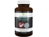 MEDVERITA Węgiel Kokosowy Aktywowany 200mg 180 kaps