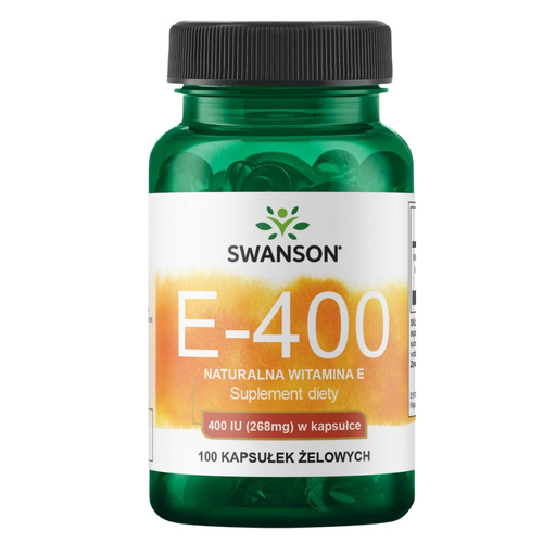 SWANSON Witamina E Naturalna 400IU 100 kaps