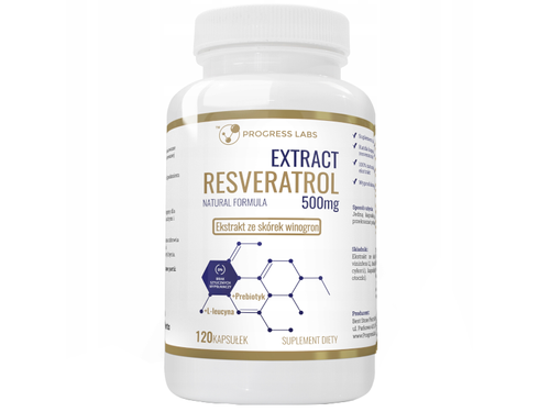 PROGRESS LABS Resveratrol Extract 500 mg 120 kaps