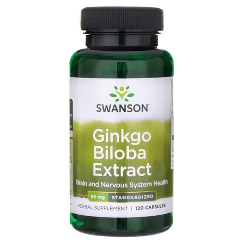 SWANSON Ginkgo Biloba Ekstrakt 60mg 120 kaps