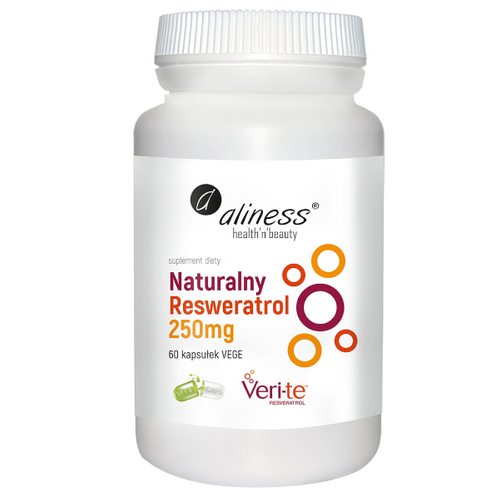 ALINESS Naturalny Resweratrol Veri-Te 250mg 60 kaps