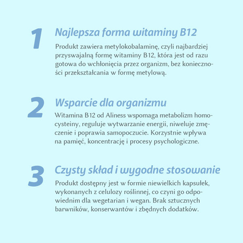 ALINESS Witamina B12 100 kaps