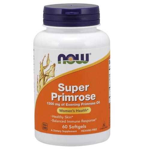 NOW FOODS Olej z wiesiołka 1300mg 60 sgels - Super Primrose