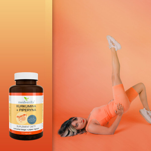 MEDVERITA Kurkumina + Piperyna 120 kaps
