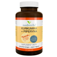 MEDVERITA Kurkumina + Piperyna 120 kaps