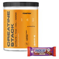 nowmax® Creatine STACK 500 g+ MARS Protein Snickers High Protein Bar 50 g