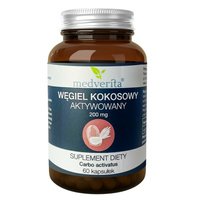 MEDVERITA Węgiel Kokosowy Aktywowany 200 mg 60 kaps
