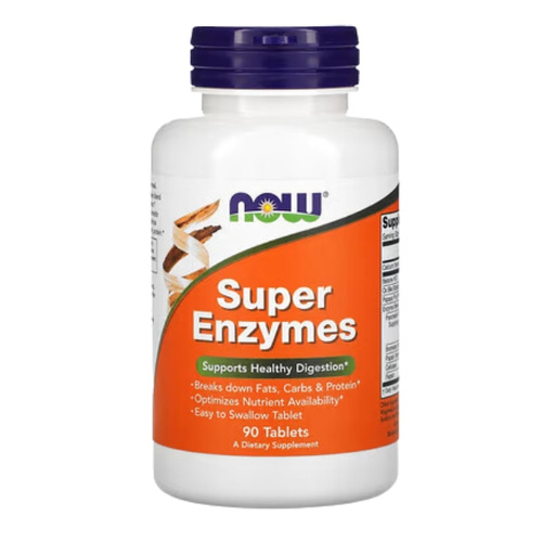 NOW FOODS Super Enzymes - Enzymy trawienne 90 tabs