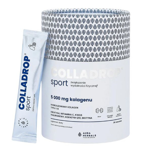 AURA HERBALS Colladrop® Sport Kolagen Morski 5000 mg Saszetki 30 szt