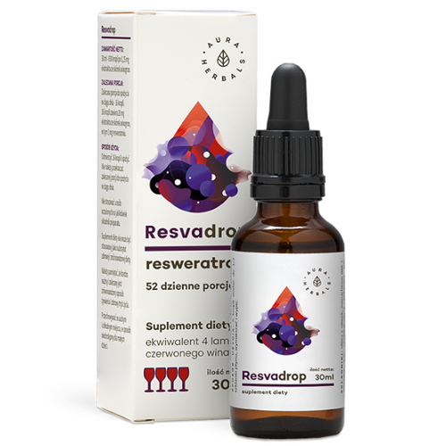 AURA HERBALS Resvadrop - Resweratrol Krople 30 ml