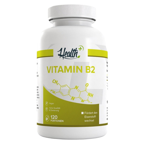 HEALTH+ Zec+ Health+ Vitamin B2 (witamina B2, Ryboflawina) 120 kaps DE