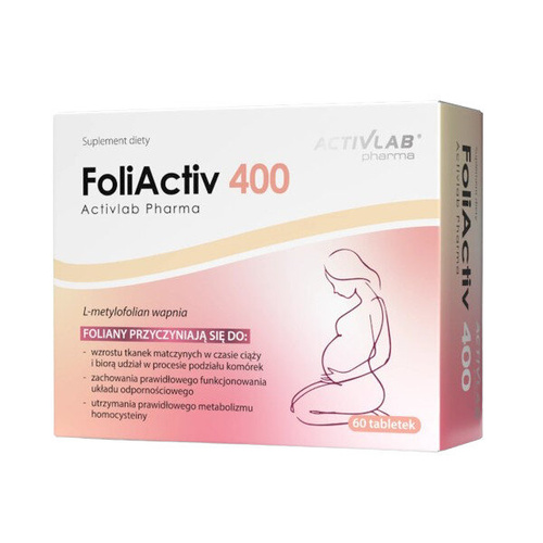 ACTIVLAB FoliActiv 400 Metylowany Kwas Foliowy 60 tabl