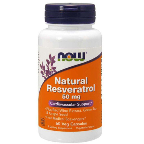 NOW FOODS Resveratrol 50mg 60 vkaps