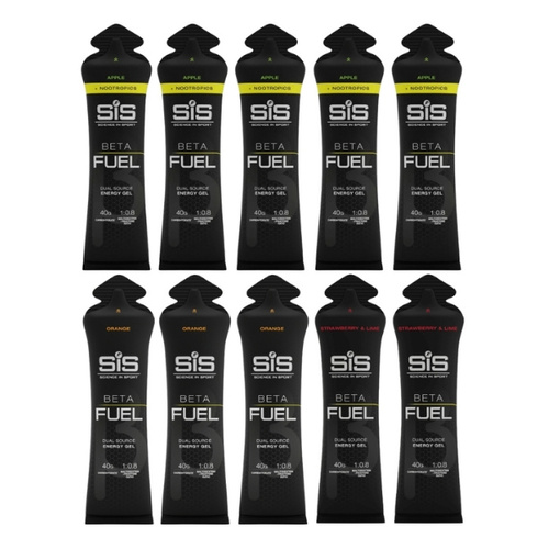 5 x SiS Żel Energetyczny Beta Fuel 60 ml + 5 x SiS Żel Energetyczny Beta Fuel + Nootropics 60 ml