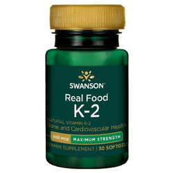 SWANSON Witamina K2 Naturalna 200mcg 30 kaps