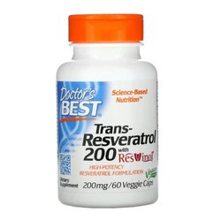 DOCTOR'S BEST Trans-Resveratrol 200mg 60 vkaps