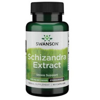 SWANSON Schizandra Extract - Ekstrakt z Cytryńca Chińskiego 500mg 60 kaps