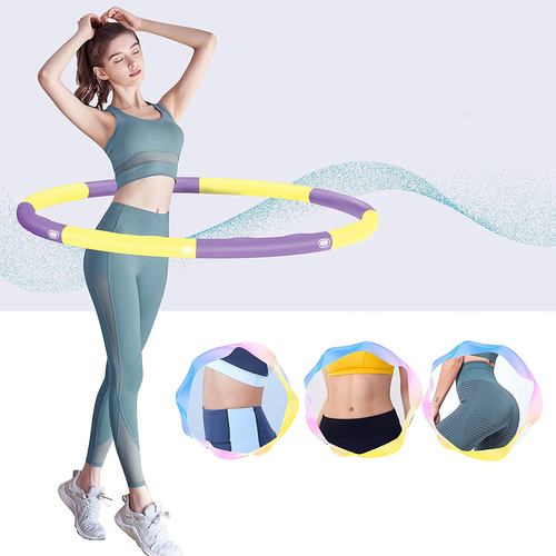 TvvaaFog HUP-20A Hula Hoop składane kolor żółto-fioletowy
